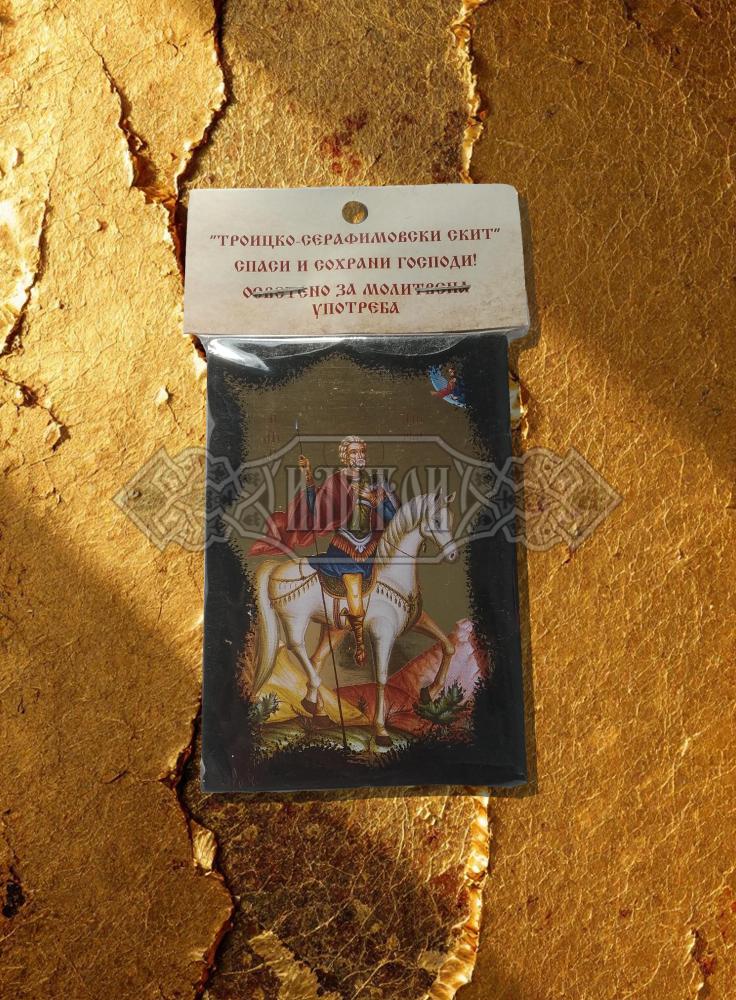 Икона „Свети великомъченик Мина“. Троицко - Серафимовски скить