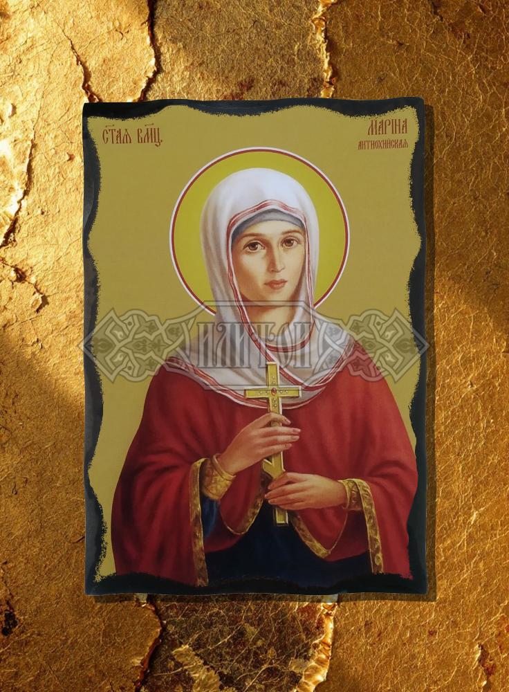 Икона „Света вмчнца Марина“. Илитон Г
