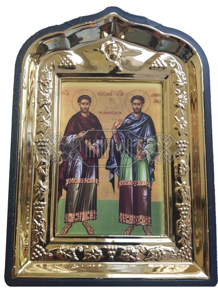 Кивот „Св.Св.Кузма и Дамян“, позлата.