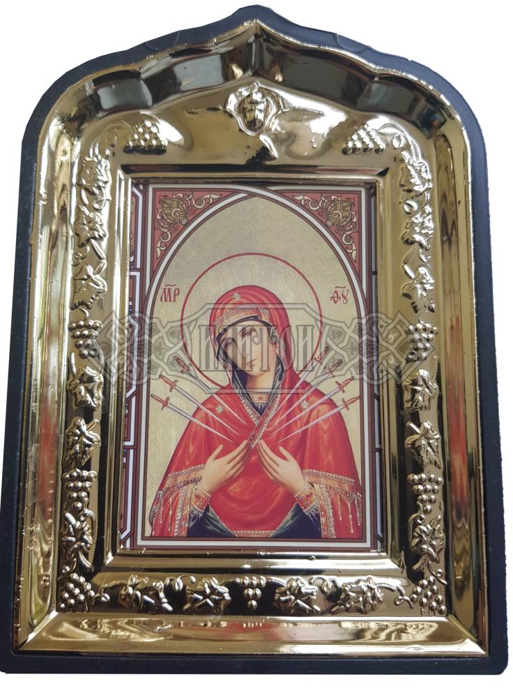 Кивот „Света Богородица Семистрелная“, позлата.
