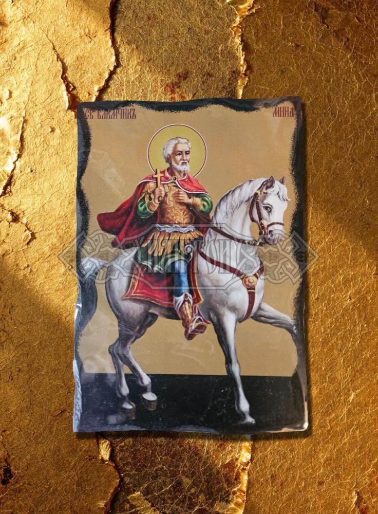 Икона „Свети великомъченик Мина“ 20/24